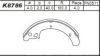 ASIMCO K8786 Brake Shoe Set
